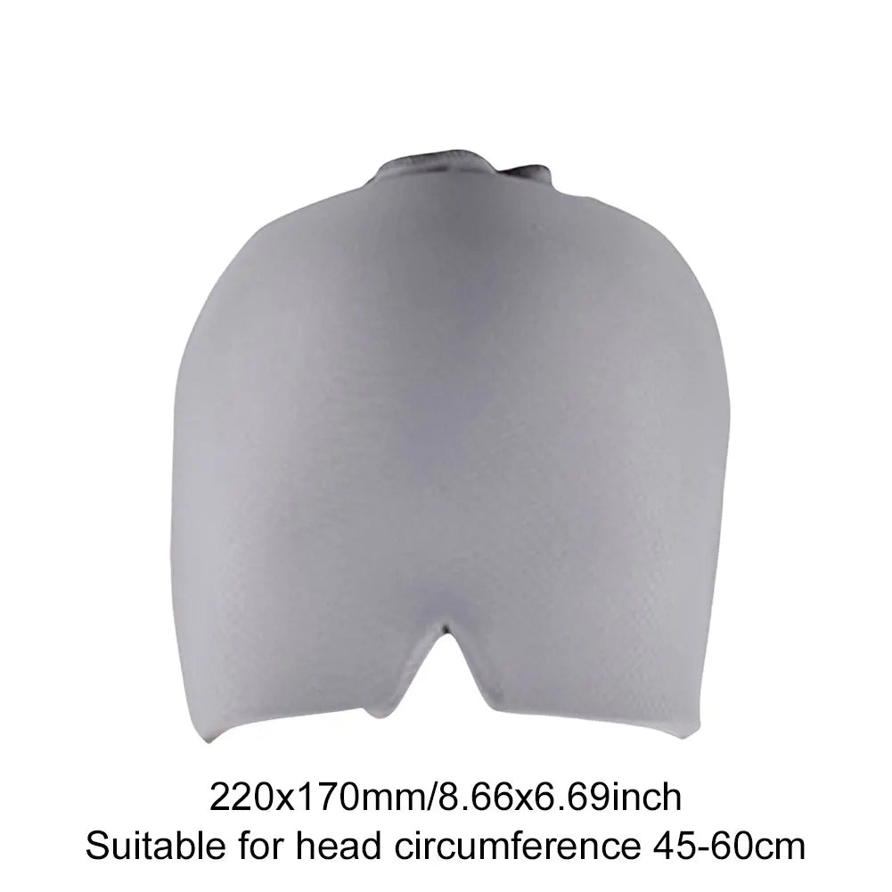 Bonnet de refroidissement en gel réutilisable pour les yeux gonflés, tête de glace ronde pour migraine, sauna froid, chapeau confortable pour les sinus