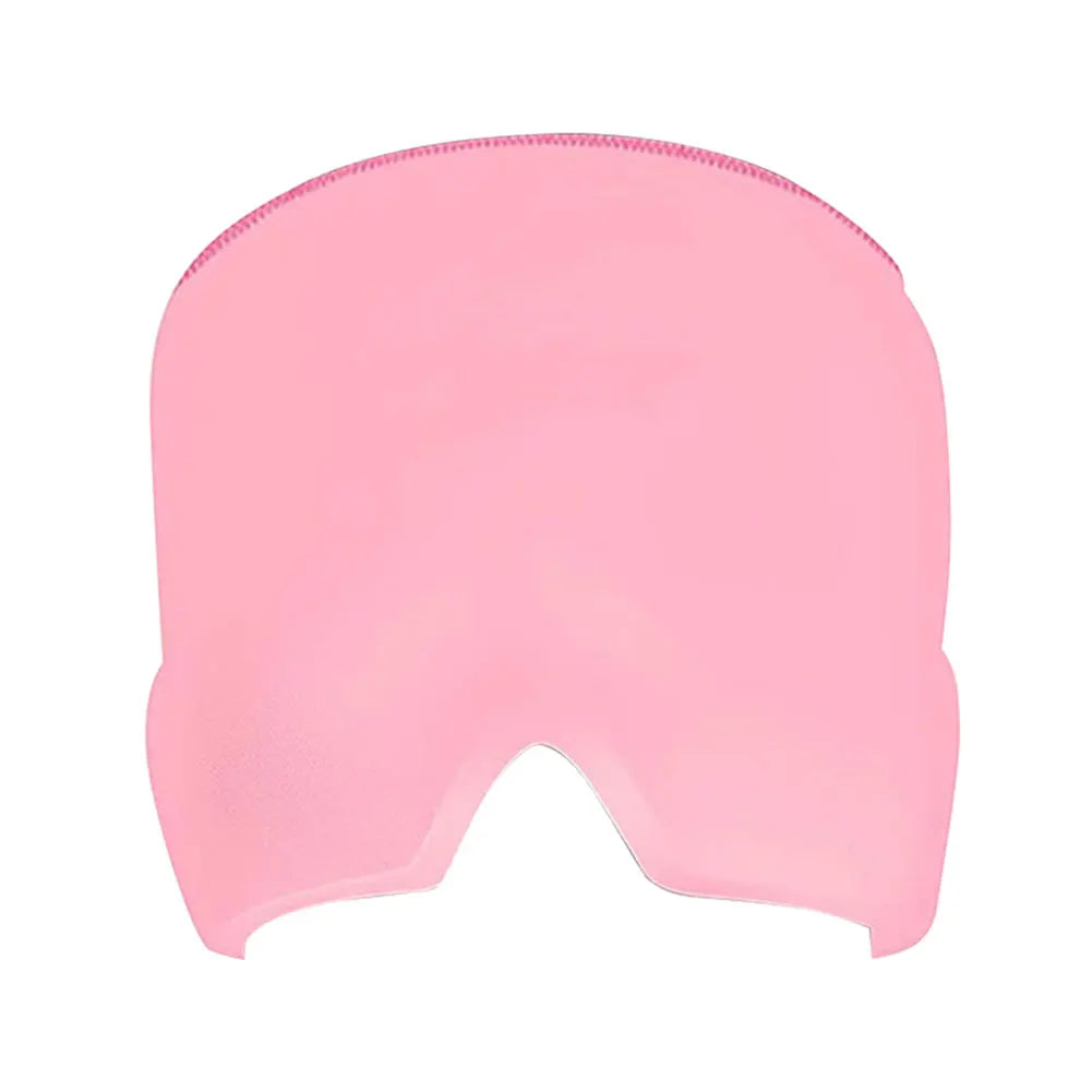 Bonnet de refroidissement en gel réutilisable pour les yeux gonflés, tête de glace ronde pour migraine, sauna froid, chapeau confortable pour les sinus